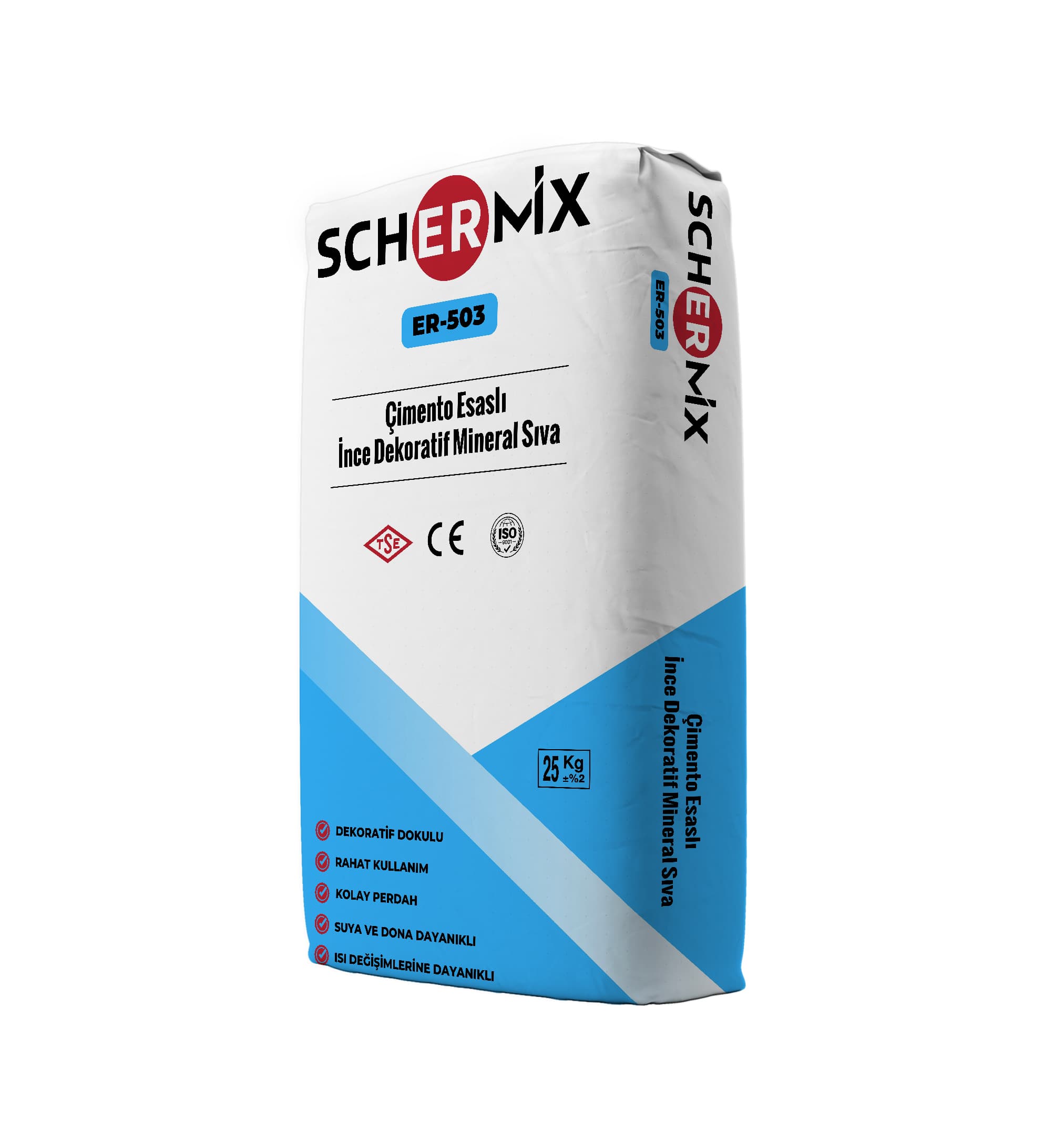Schermix Çimento Esaslı İnce Dekoratif Mineral Sıva ER-503