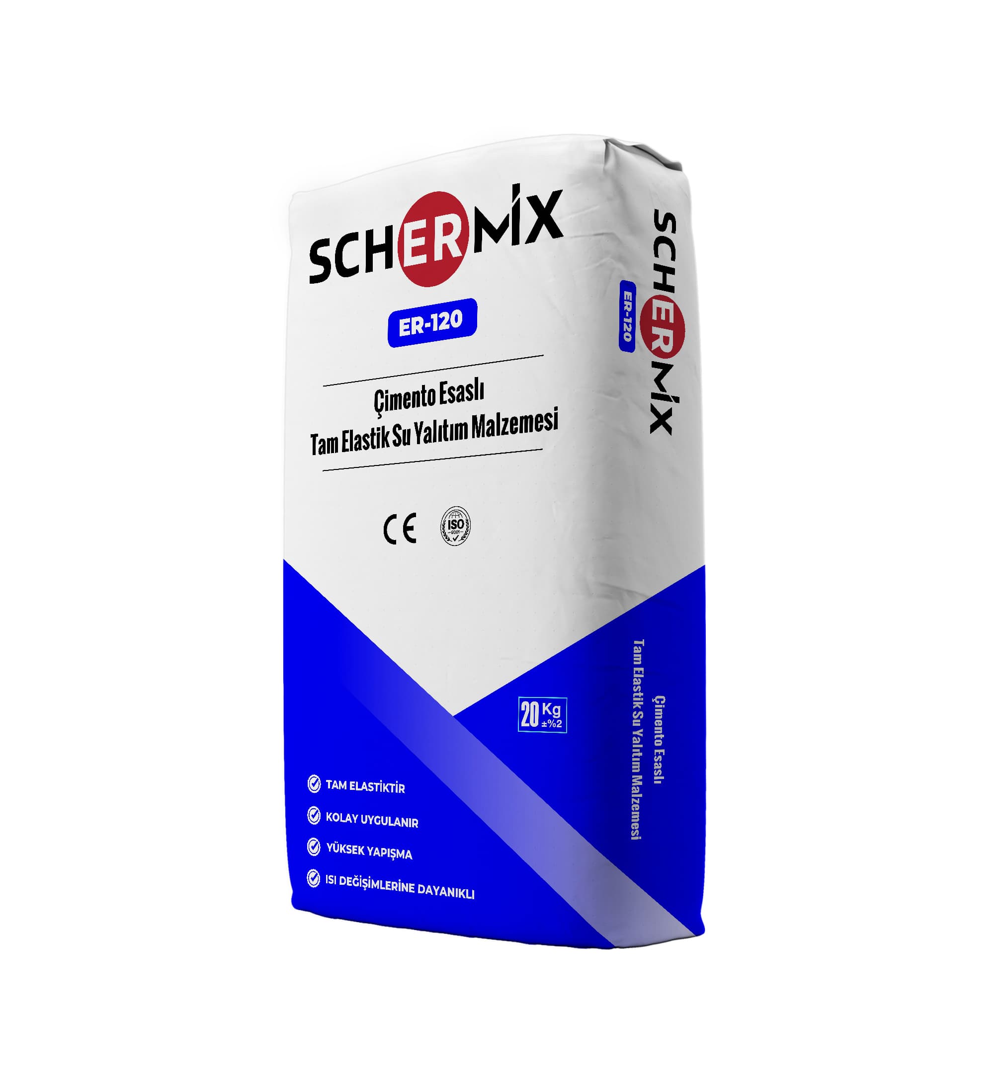Schermix Çimento Esaslı Tam Elastik Su Yalıtım Malzemesi ER-120