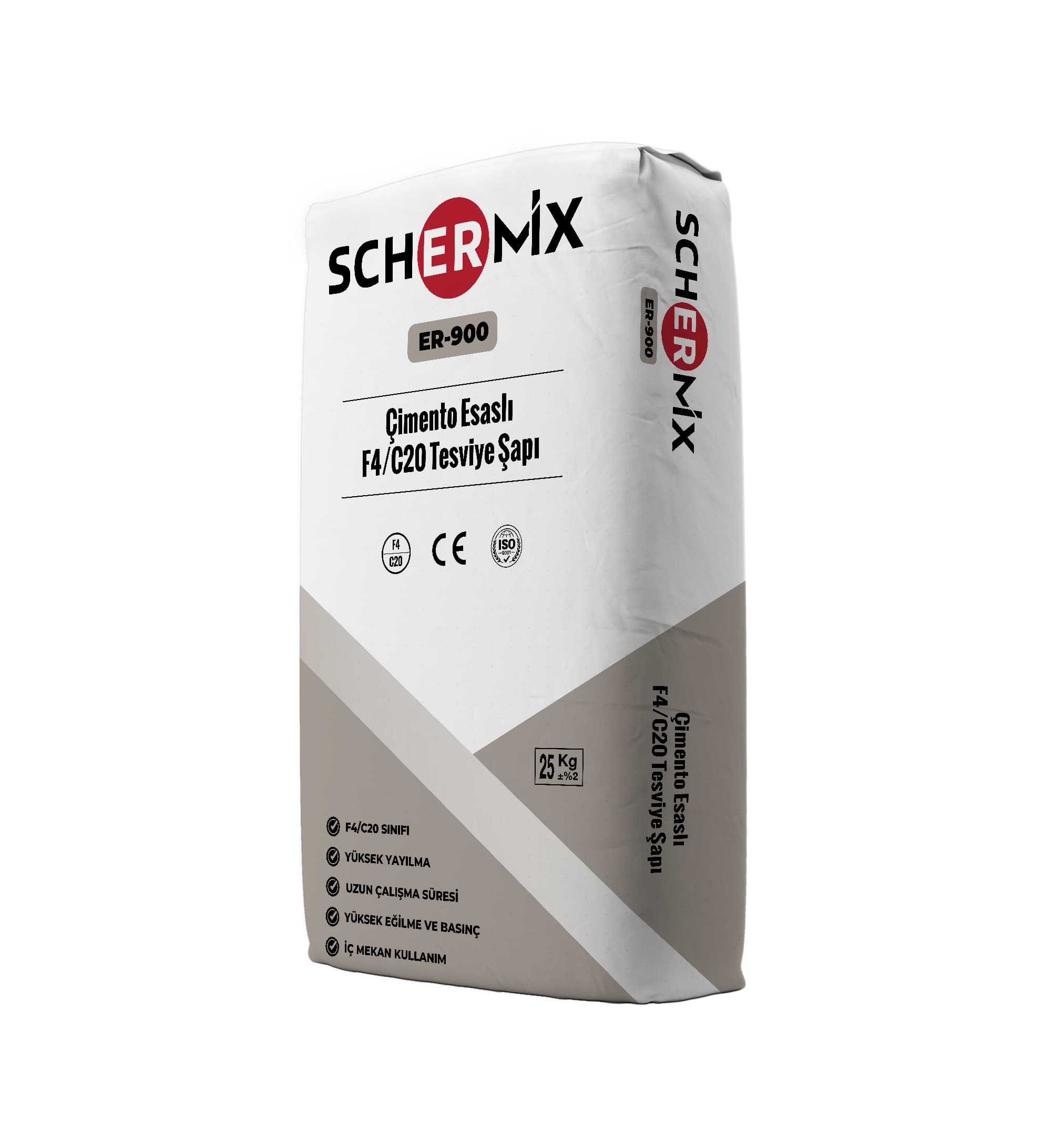 Schermix Çimento Esaslı F4/C20 Tesviye Şapı ER-900